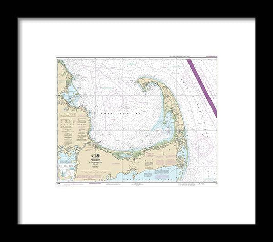 A beuatiful Framed Print of the Nautical Chart-13246 Cape Cod Bay by SeaKoast