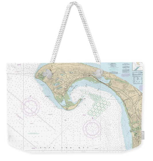 Nautical Chart-13249 Provincetown Harbor - Weekender Tote Bag