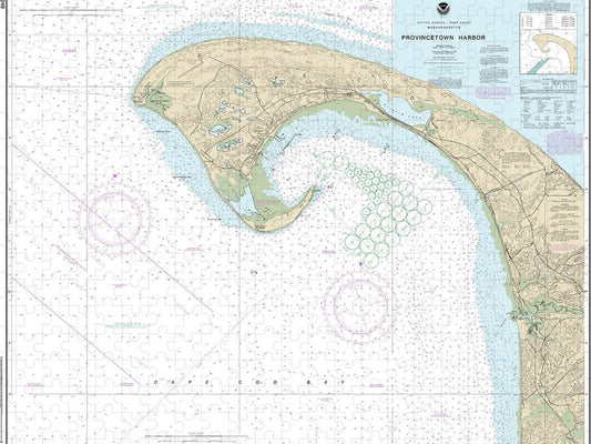 Nautical Chart 13249 Provincetown Harbor Puzzle