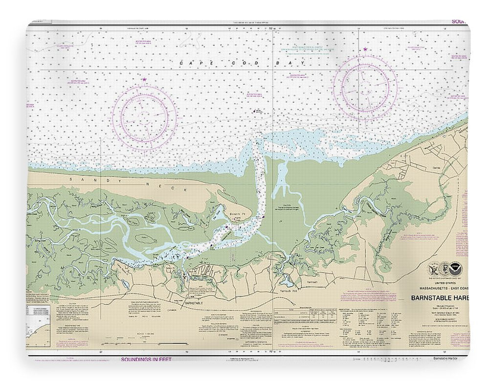 Nautical Chart-13251 Barnstable Harbor - Blanket