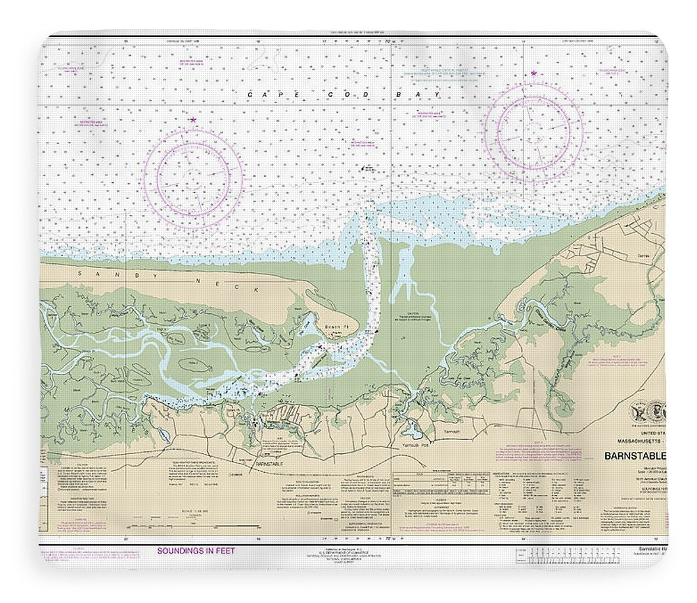 Nautical Chart-13251 Barnstable Harbor - Blanket