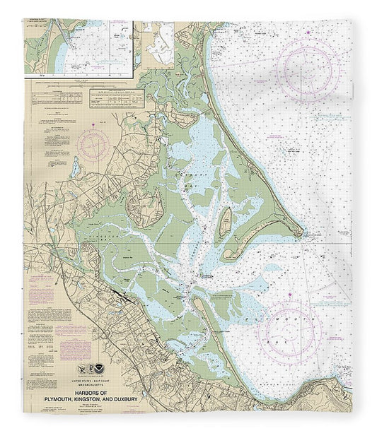Nautical Chart 13253 Harbors Plymouth, Kingston Duxbury, Green Harbor Blanket