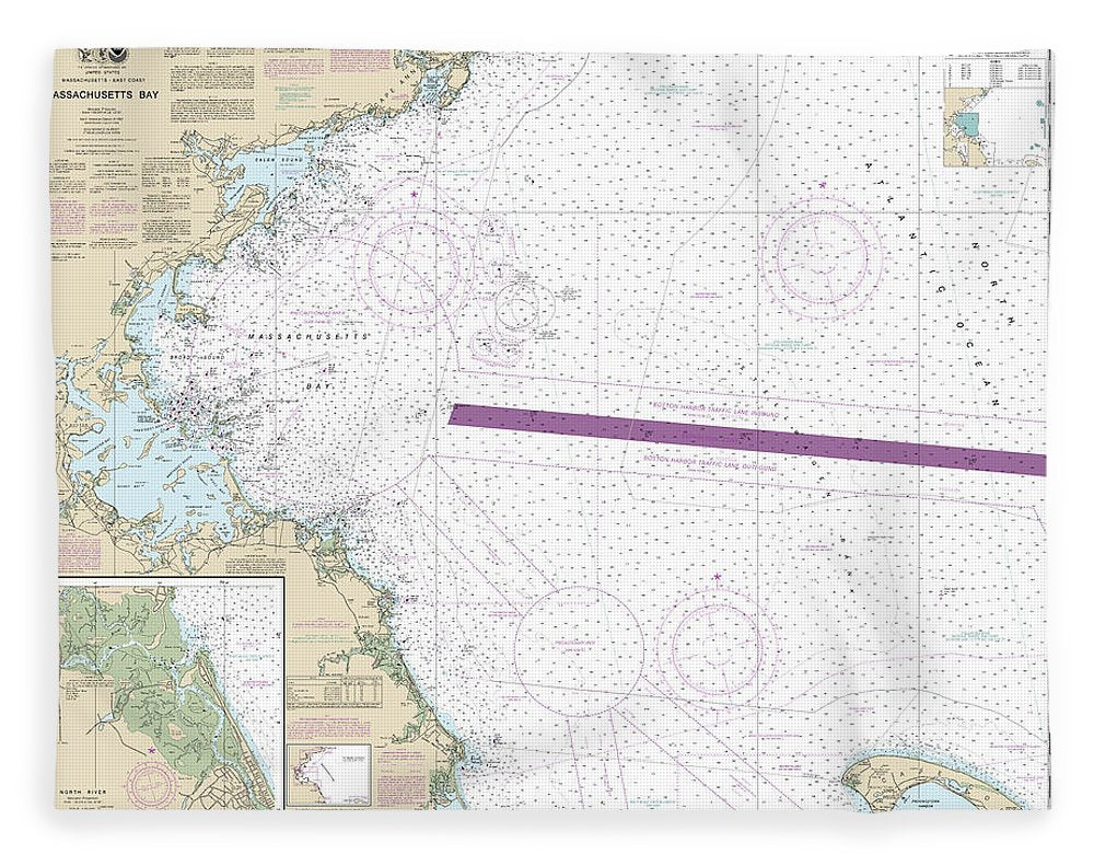 Nautical Chart-13267 Massachusetts Bay, North River - Blanket