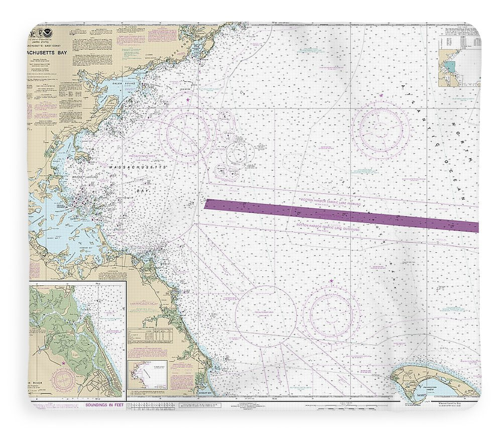 Nautical Chart-13267 Massachusetts Bay, North River - Blanket