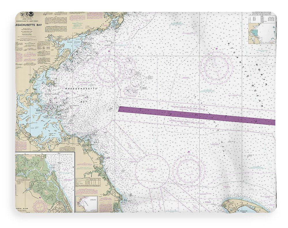 Nautical Chart-13267 Massachusetts Bay, North River - Blanket