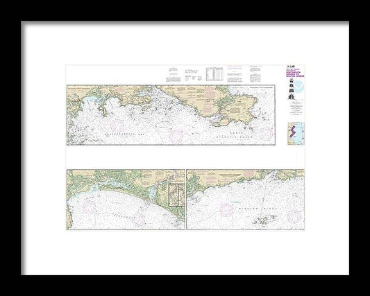 Nautical Chart-13274 Portsmouth Harbor-boston Harbor, Merrimack River Extension - Framed Print