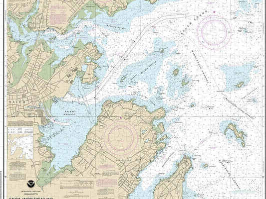 Nautical Chart 13276 Salem, Marblehead Beverly Harbors Puzzle