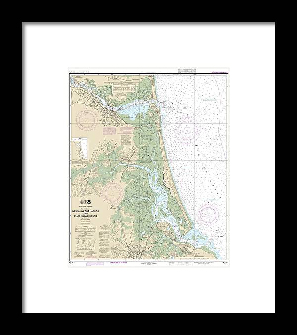 A beuatiful Framed Print of the Nautical Chart-13282 Newburyport Harbor-Plum Island Sound by SeaKoast