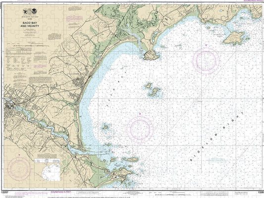 Nautical Chart 13287 Saco Bay Vicinity Puzzle