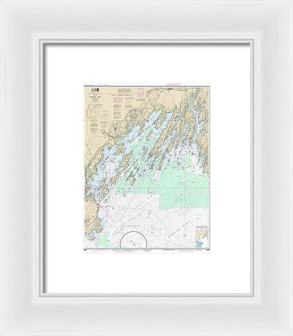 Nautical Chart-13290 Casco Bay - Framed Print