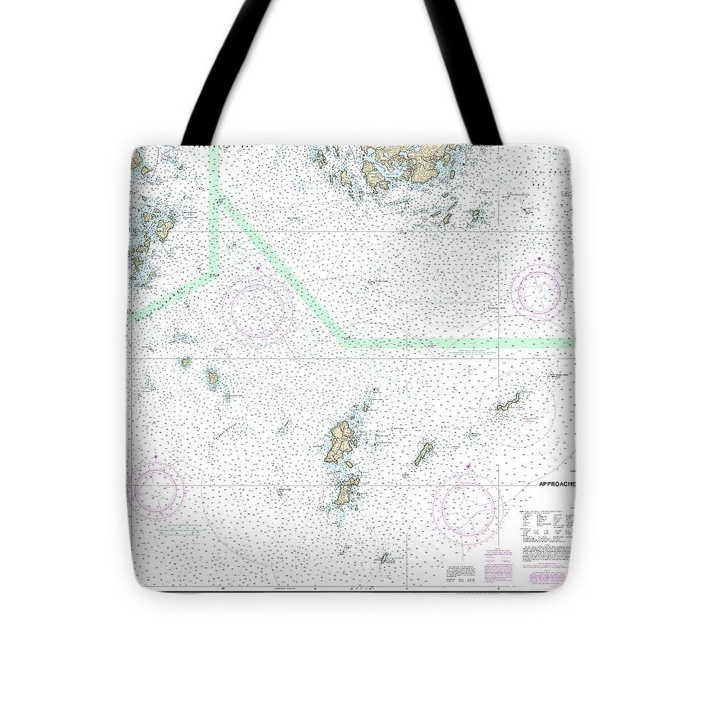 Nautical Chart-13303 Approaches-penobscot Bay - Tote Bag