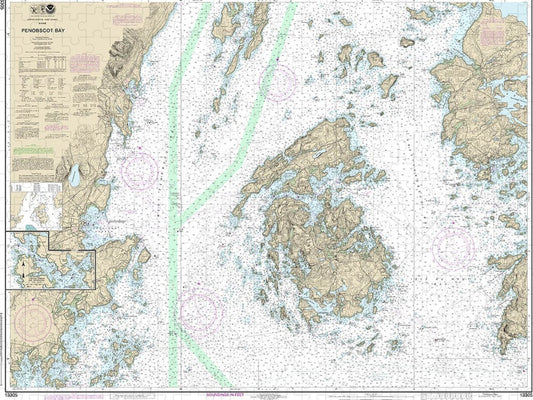 Nautical Chart 13305 Penobscot Bay, Carvers Harbor Approaches Puzzle