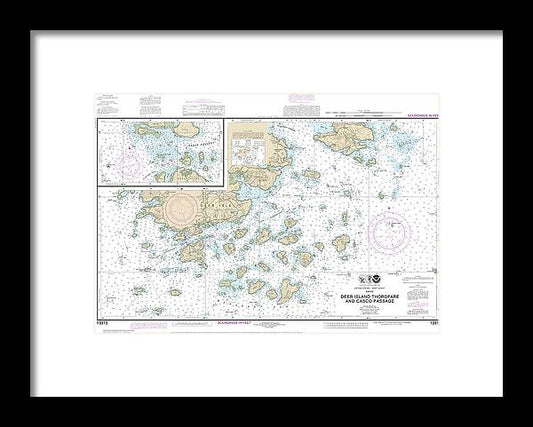 A beuatiful Framed Print of the Nautical Chart-13315 Deer Island Thorofare-Casco Passage by SeaKoast