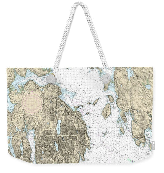 Nautical Chart-13318 Frenchman Bay-mount Desert Lsland - Weekender Tote Bag