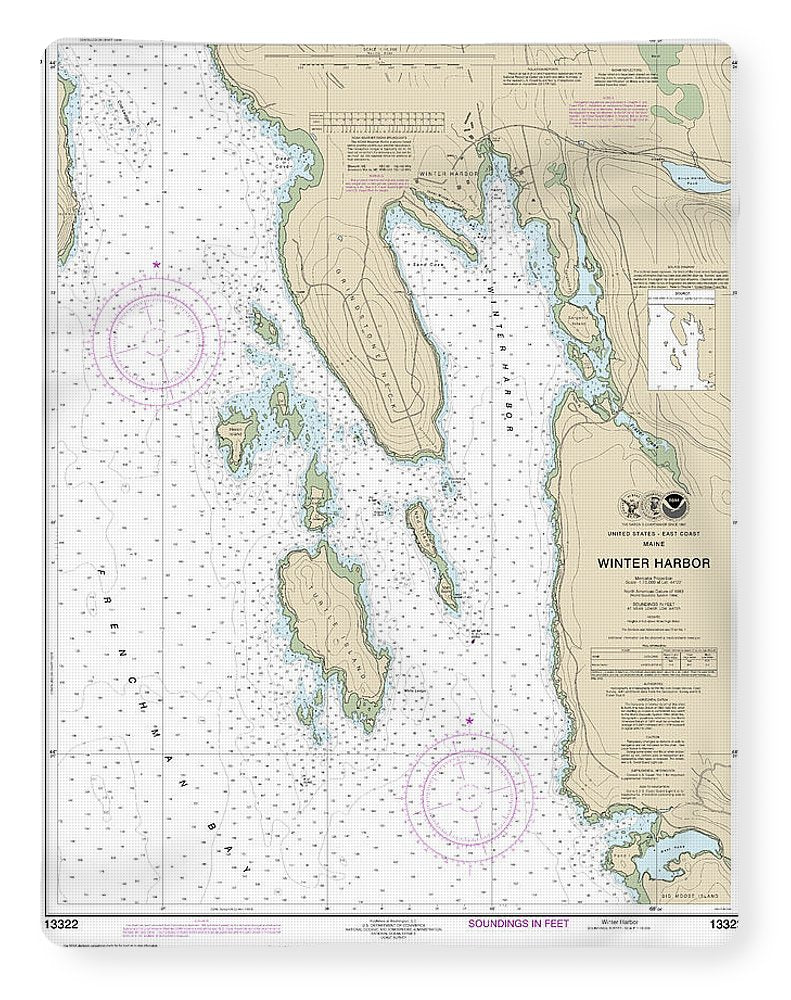 Nautical Chart-13322 Winter Harbor - Blanket