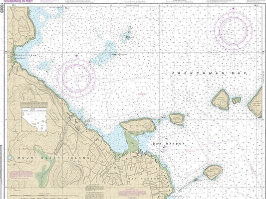 Nautical Chart 13323 Bar Harbor Mount Desert Island Puzzle
