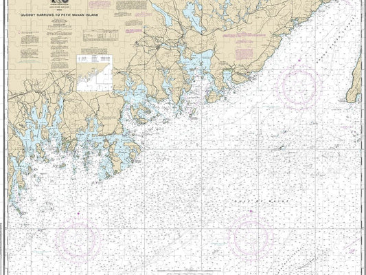 Nautical Chart 13325 Quoddy Narrows Petit Manan Lsland Puzzle