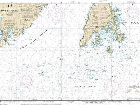 Nautical Chart 13392 Grand Manan Channel Southern Part Puzzle