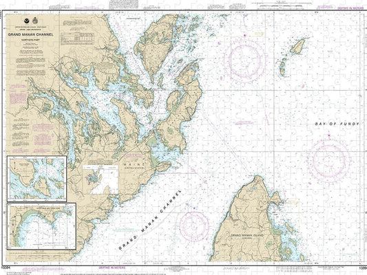 Nautical Chart 13394 Grand Manan Channel Northern Part, North Head Flagg Cove Puzzle