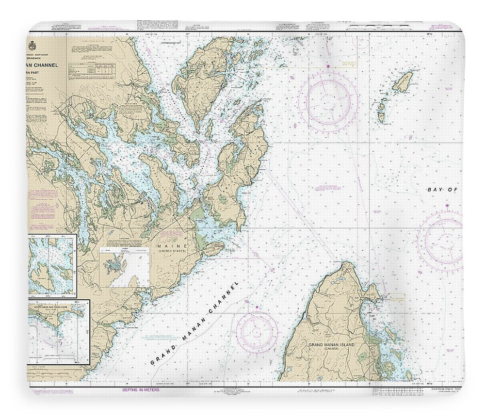Nautical Chart-13394 Grand Manan Channel Northern Part, North Head-flagg Cove - Blanket
