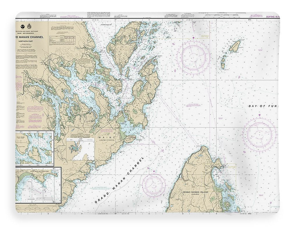 Nautical Chart-13394 Grand Manan Channel Northern Part, North Head-flagg Cove - Blanket