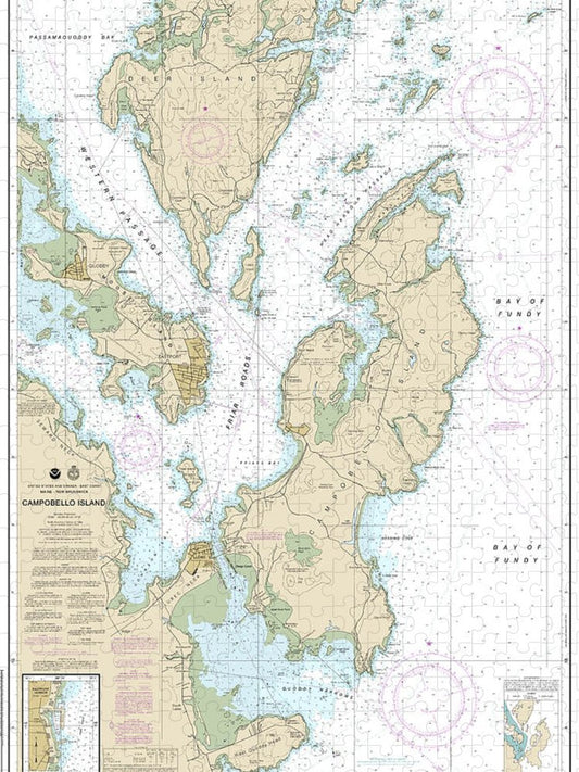 Nautical Chart 13396 Campobello Island, Eastport Harbor Puzzle