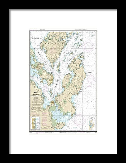A beuatiful Framed Print of the Nautical Chart-13396 Campobello Island, Eastport Harbor by SeaKoast