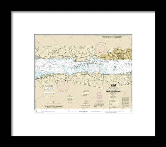 A beuatiful Framed Print of the Nautical Chart-14770 Morristown, Ny-Butternut, Ont by SeaKoast