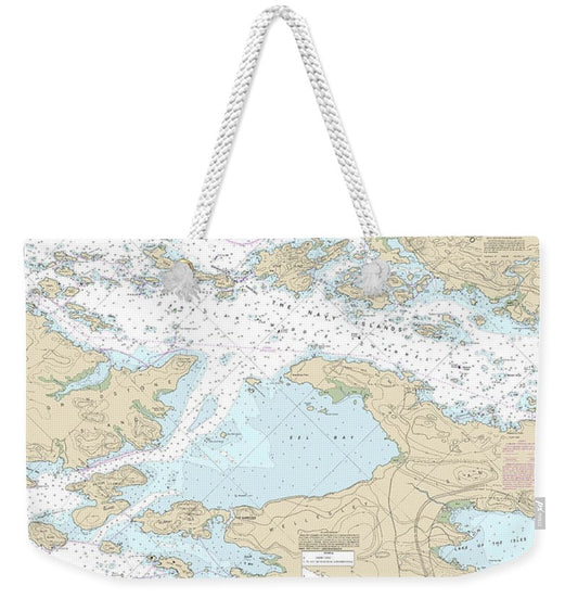 Nautical Chart-14773 Gananoque, Ont,-st Lawrence Park Ny - Weekender Tote Bag