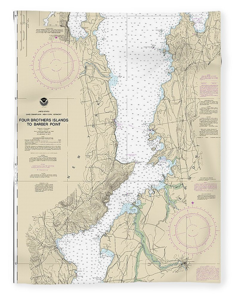 Nautical Chart-14783 Four Brothers Islands-barber Point - Blanket