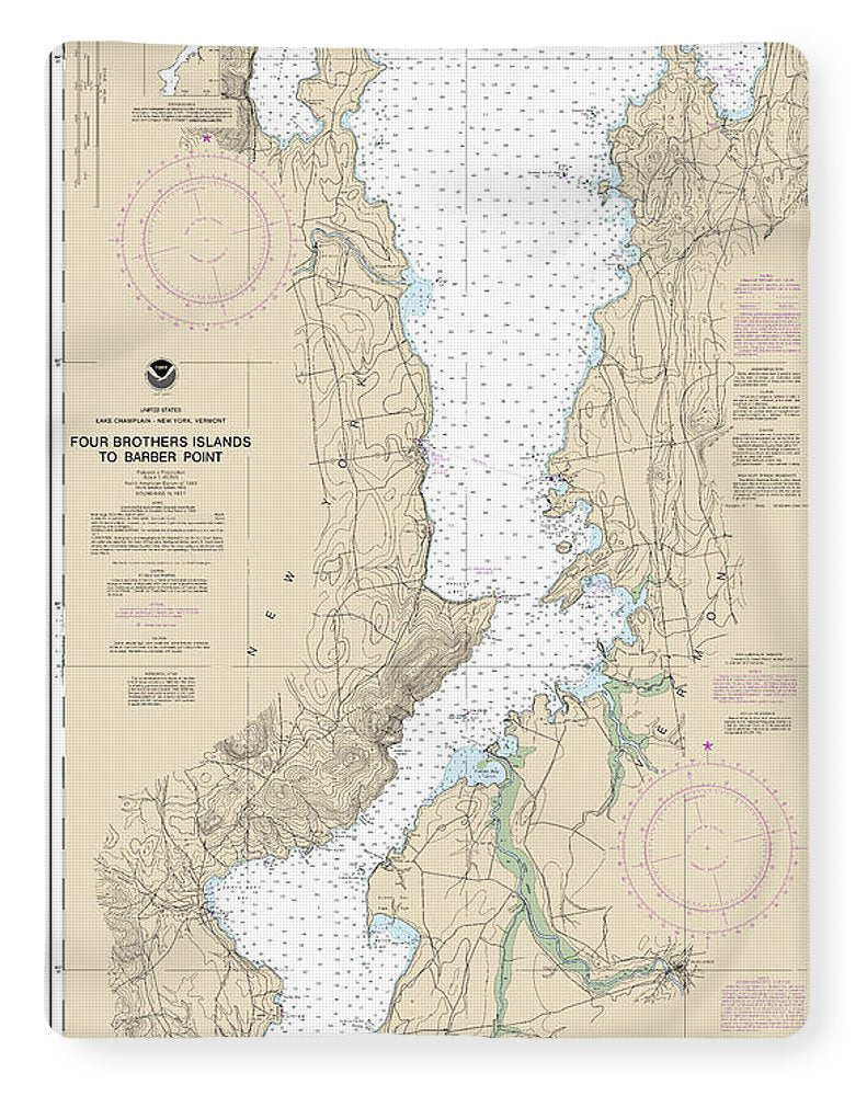 Nautical Chart-14783 Four Brothers Islands-barber Point - Blanket