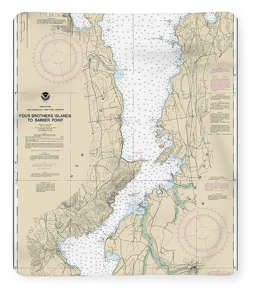 Nautical Chart-14783 Four Brothers Islands-barber Point - Blanket