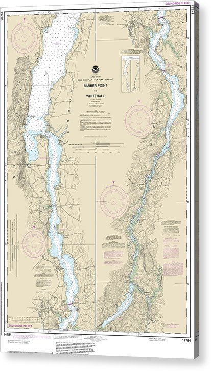 Nautical Chart-14784 Barber Point-Whitehall  Acrylic Print
