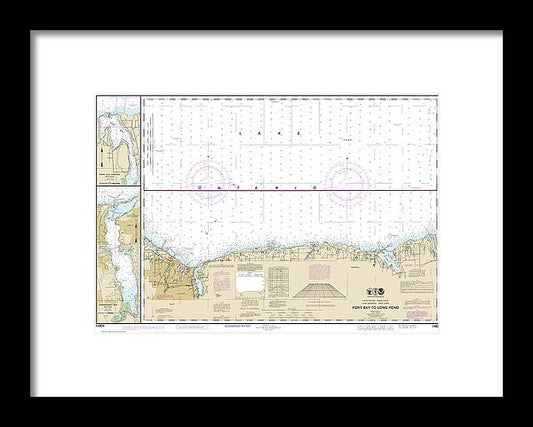 A beuatiful Framed Print of the Nautical Chart-14804 Port Bay-Long Pond, Port Bay Harbor, Irondequoit Bay by SeaKoast