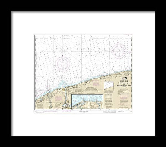 A beuatiful Framed Print of the Nautical Chart-14806 Thirtymile Point, Ny,-Port Dalhousie, Ont by SeaKoast