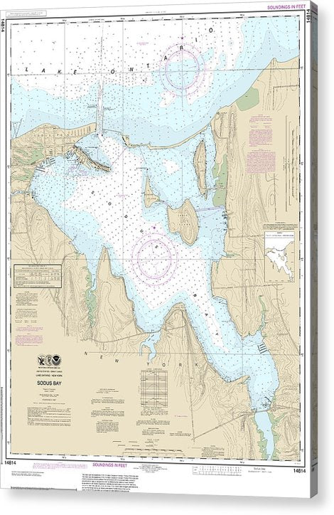 Nautical Chart-14814 Sodus Bay  Acrylic Print
