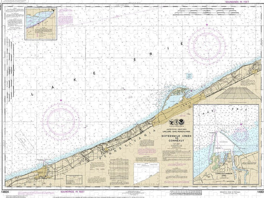 Nautical Chart 14824 Sixteenmile Creek Conneaut, Conneaut Harbor Puzzle