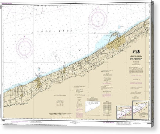 Nautical Chart-14828 Erie-Geneva  Acrylic Print