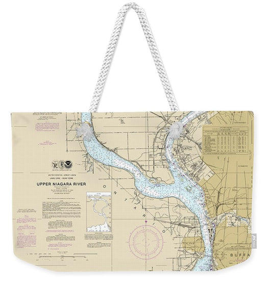 Nautical Chart-14832 Niagara Falls-buffalo - Weekender Tote Bag
