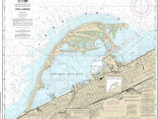 Nautical Chart 14835 Erie Harbor Puzzle