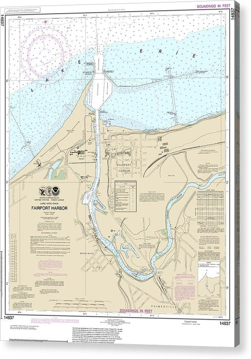 Nautical Chart-14837 Fairport Harbor  Acrylic Print