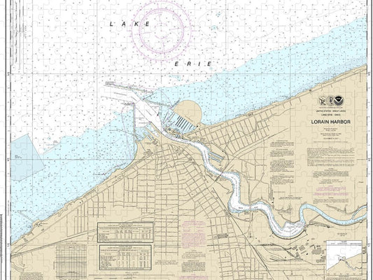 Nautical Chart 14841 Lorain Harbor Puzzle