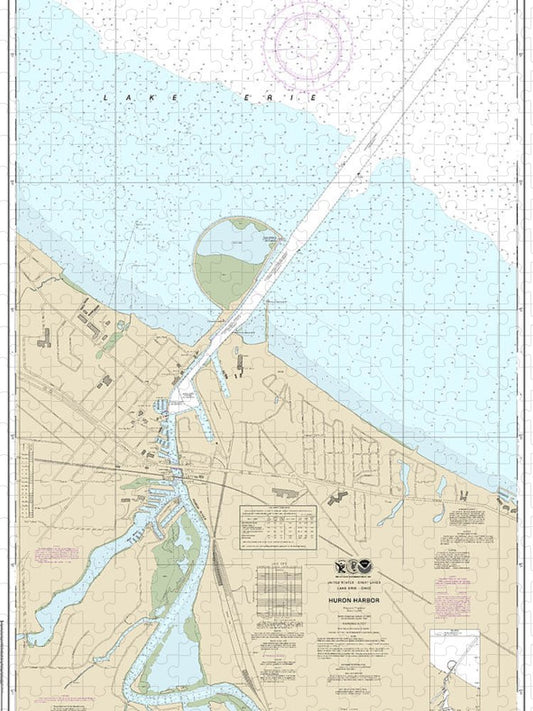 Nautical Chart 14843 Huron Harbor Puzzle