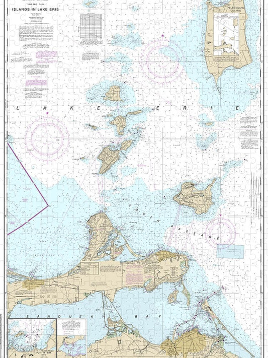 Nautical Chart 14844 Islands In Lake Erie, Put In Bay Puzzle