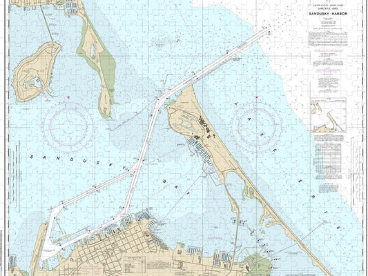 Nautical Chart 14845 Sandusky Harbor Puzzle