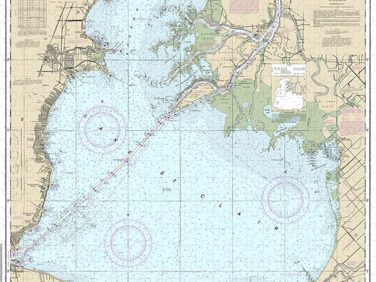Nautical Chart 14850 Lake St Clair Puzzle