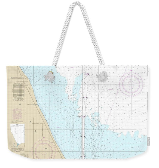 Nautical Chart-14865 South End-lake Huron - Weekender Tote Bag