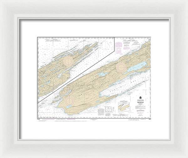 Nautical Chart-14976 Isle Royale - Framed Print