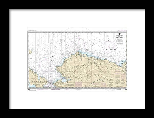 Nautical Chart-16003 Arctic Coast - Framed Print