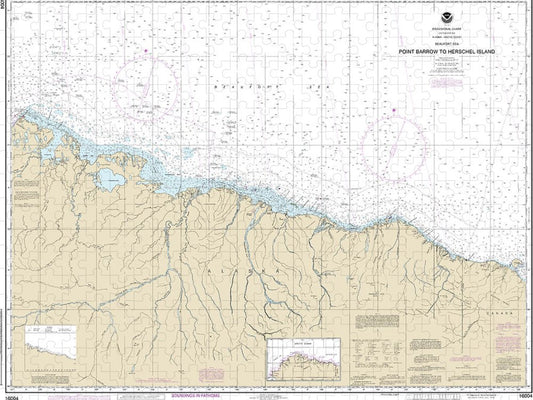 Nautical Chart 16004 Point Barrow Herschel Island Puzzle